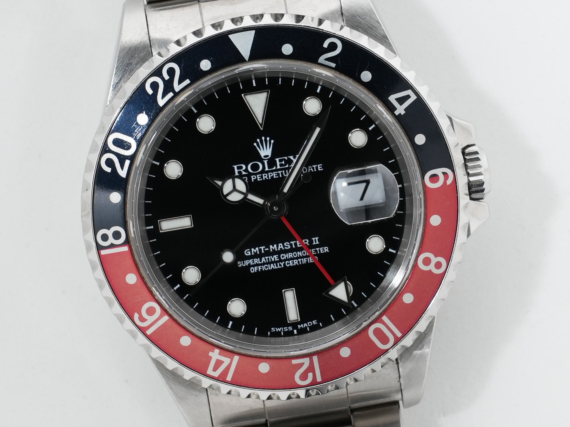ロレックス GMTマスターII Ref.16710 ステンレススチール ブラック文字盤 オイスターブレスレット 中古 ijo5o7po