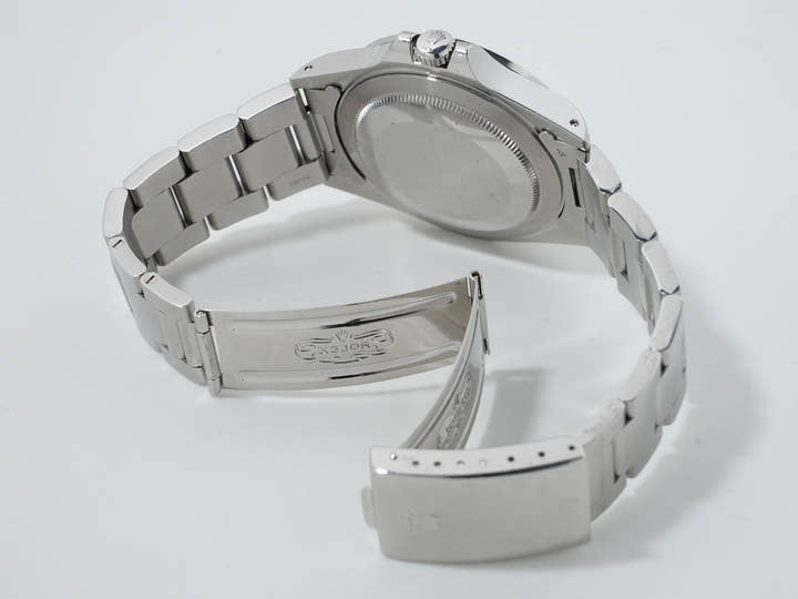 Pre-owned Rolex Explorer II Ref. 16550 Stainless Steel White Dial Oyster Bracelet isiibo2z