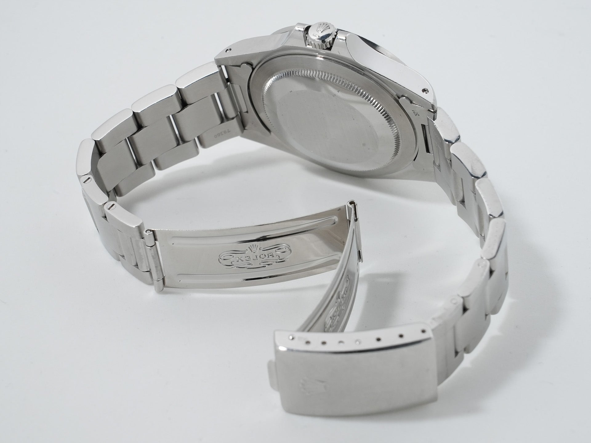 Pre-owned Rolex Explorer II Ref. 16550 Stainless Steel White Dial Oyster Bracelet isiibo2z