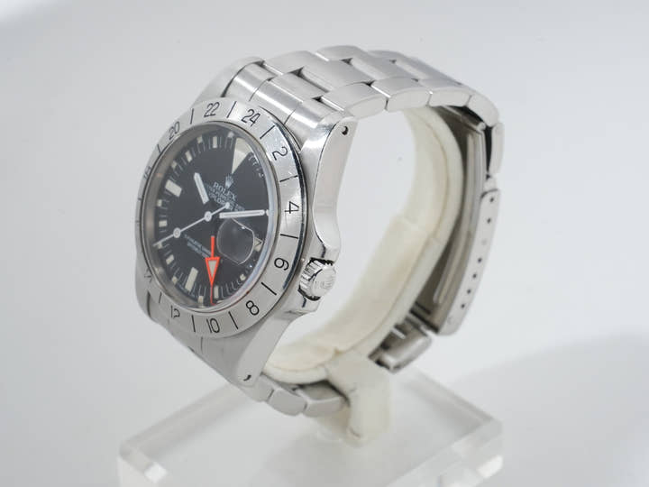 ロレックス エクスプローラーII Ref.1655 ステンレススチール ブラック文字盤 オイスターブレスレット 中古 u8in292o