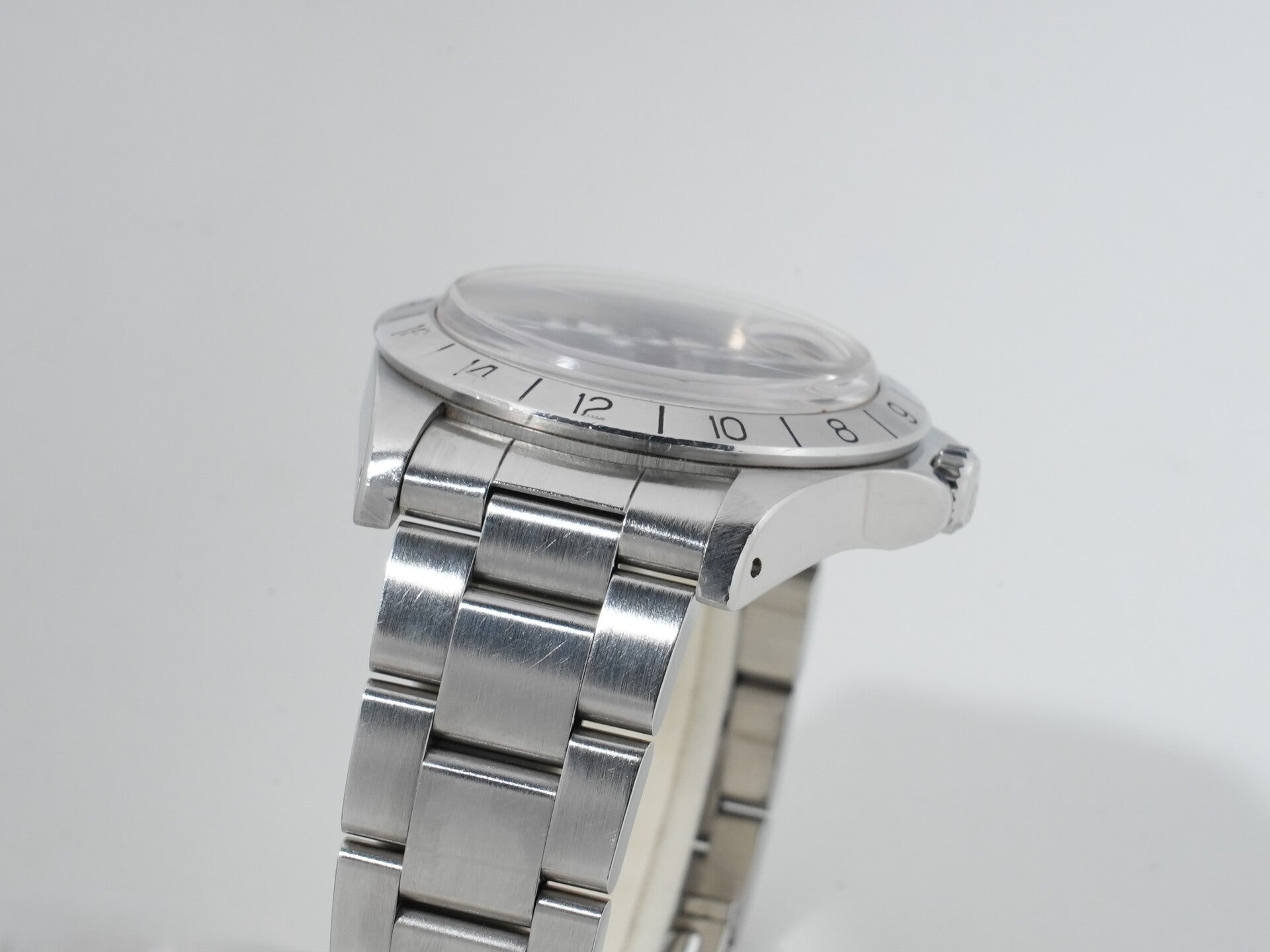 ロレックス エクスプローラーII Ref.1655 ステンレススチール ブラック文字盤 オイスターブレスレット 中古 u8in292o