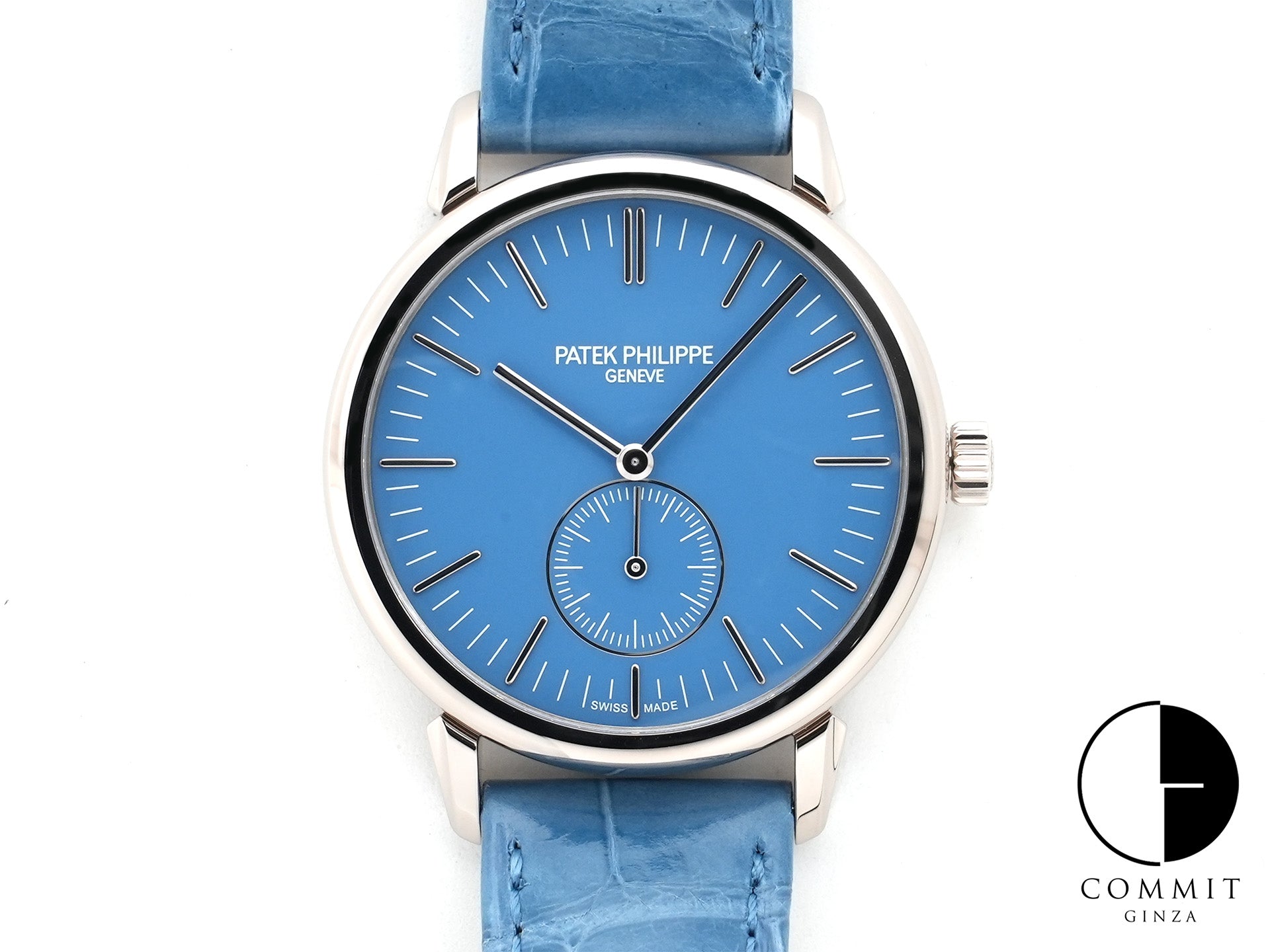 Patek Philippe Calatrava Grand Exhibition Tokyo 2023 Ref. 6127G-010 White Gold with Light Blue Dial, Unused uo2rckp3