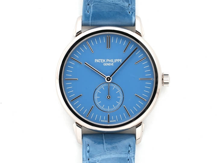 Patek Philippe Calatrava Grand Exhibition Tokyo 2023 Ref. 6127G-010 White Gold with Light Blue Dial, Unused uo2rckp3