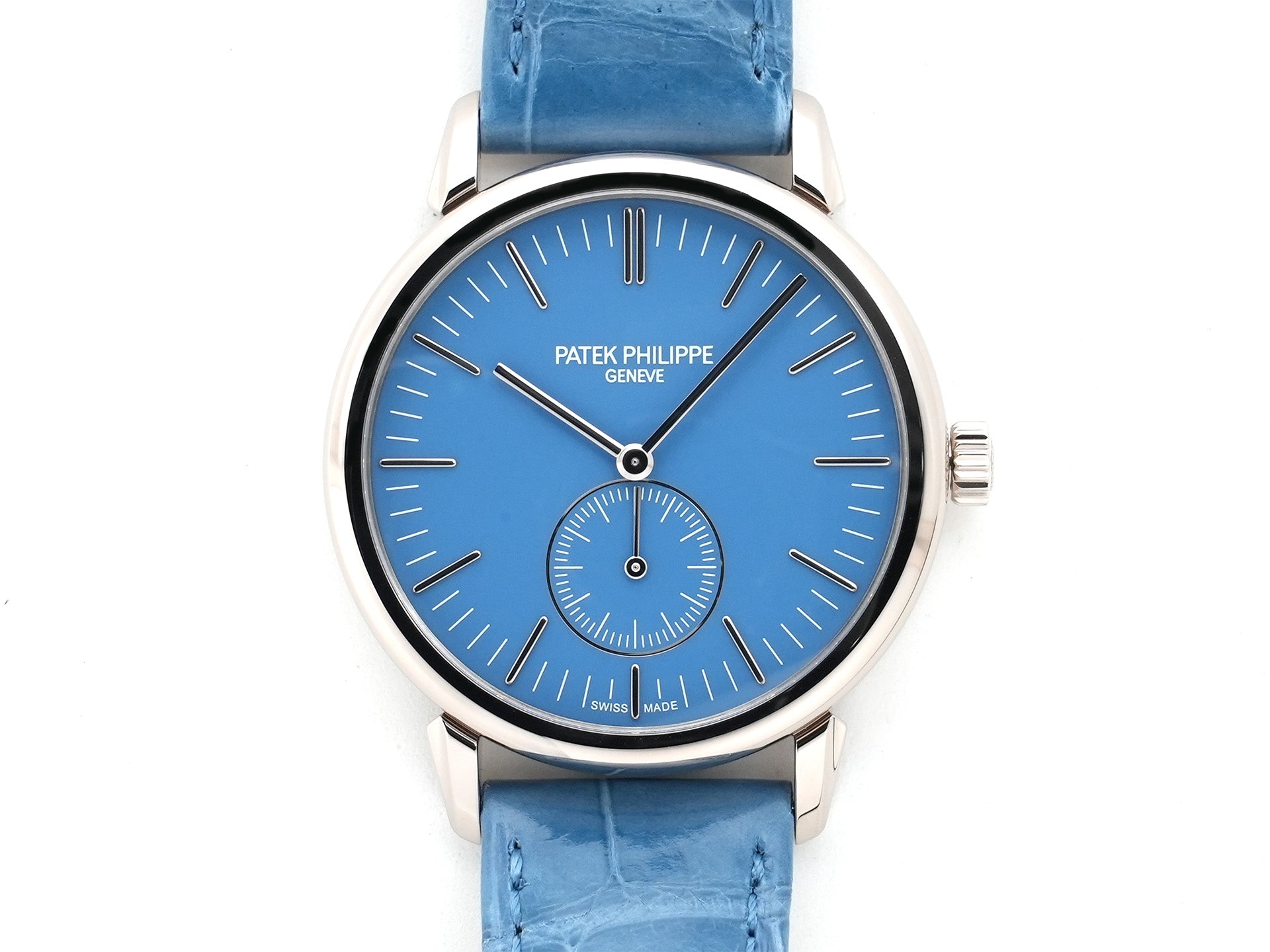 Patek Philippe Calatrava Grand Exhibition Tokyo 2023 Ref. 6127G-010 White Gold with Light Blue Dial, Unused uo2rckp3