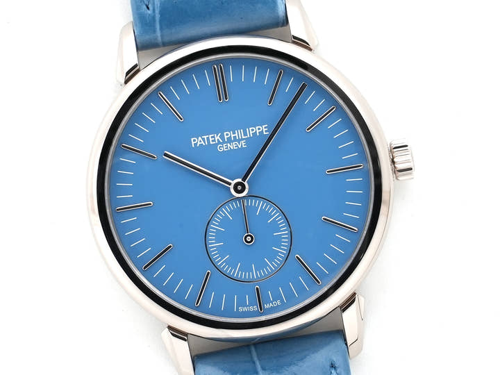 Patek Philippe Calatrava Grand Exhibition Tokyo 2023 Ref. 6127G-010 White Gold with Light Blue Dial, Unused uo2rckp3