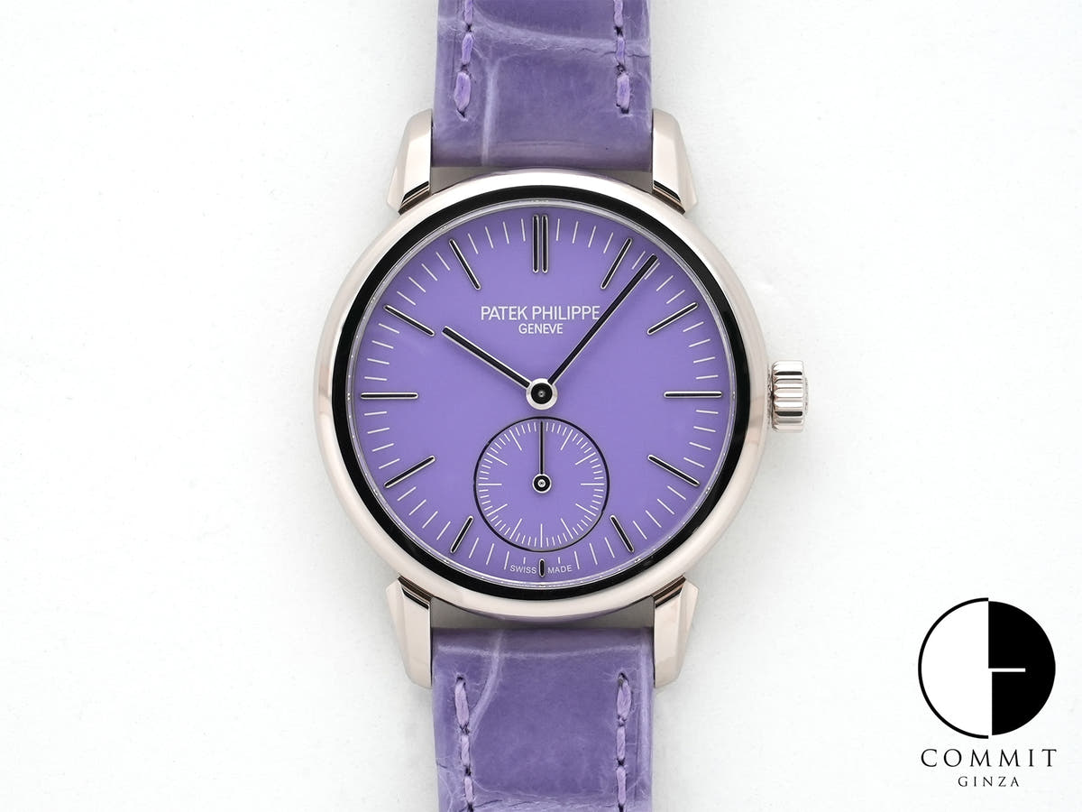 Patek Philippe Calatrava Grand Exhibition Tokyo 2023 Ref. 7127G-010 White Gold Lilac Tone (Purple) Dial Unused 4xqjazwh