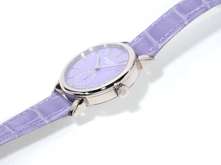 Patek Philippe Calatrava Grand Exhibition Tokyo 2023 Ref. 7127G-010 White Gold Lilac Tone (Purple) Dial Unused 4xqjazwh