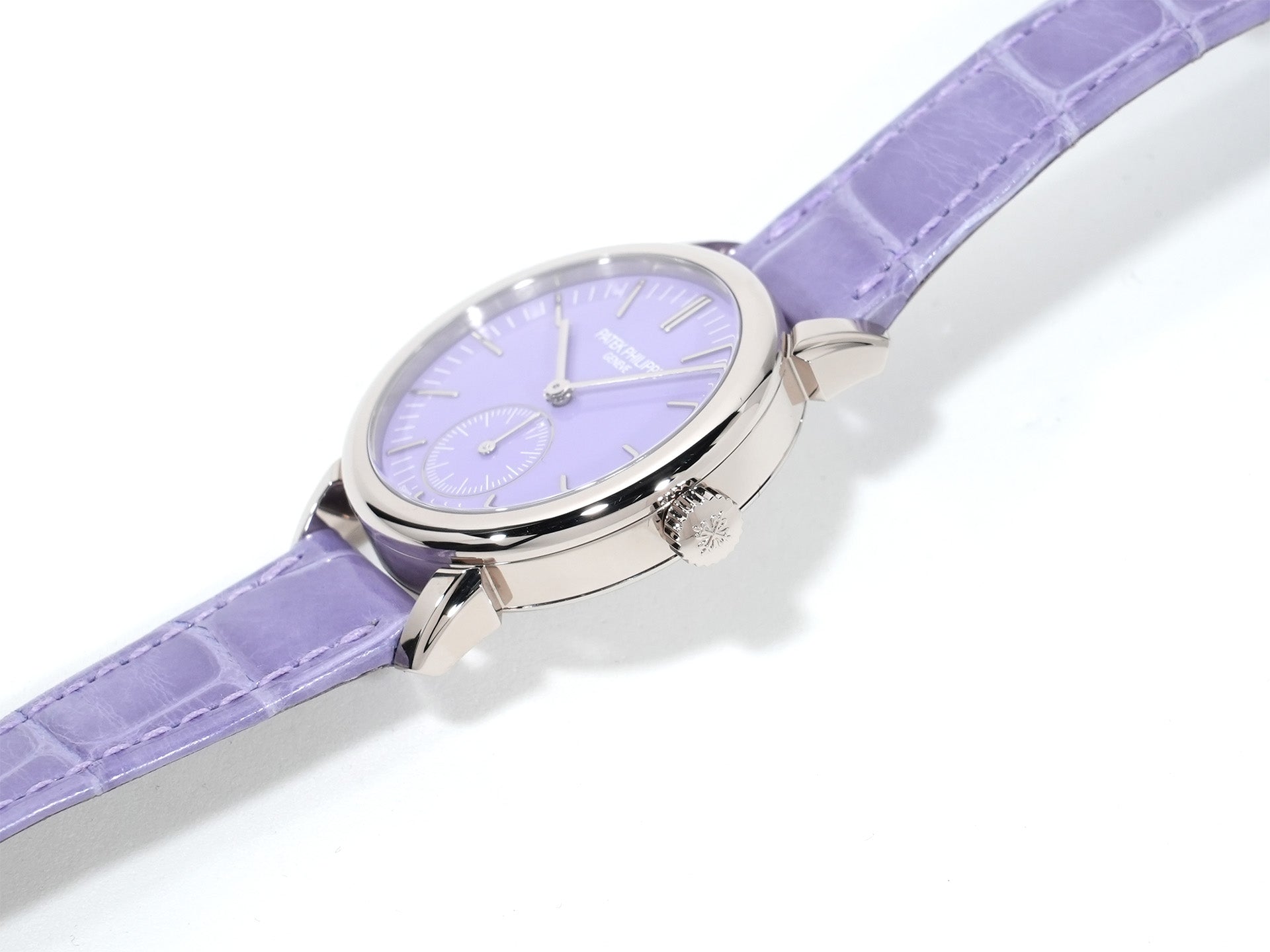 Patek Philippe Calatrava Grand Exhibition Tokyo 2023 Ref. 7127G-010 White Gold Lilac Tone (Purple) Dial Unused 4xqjazwh