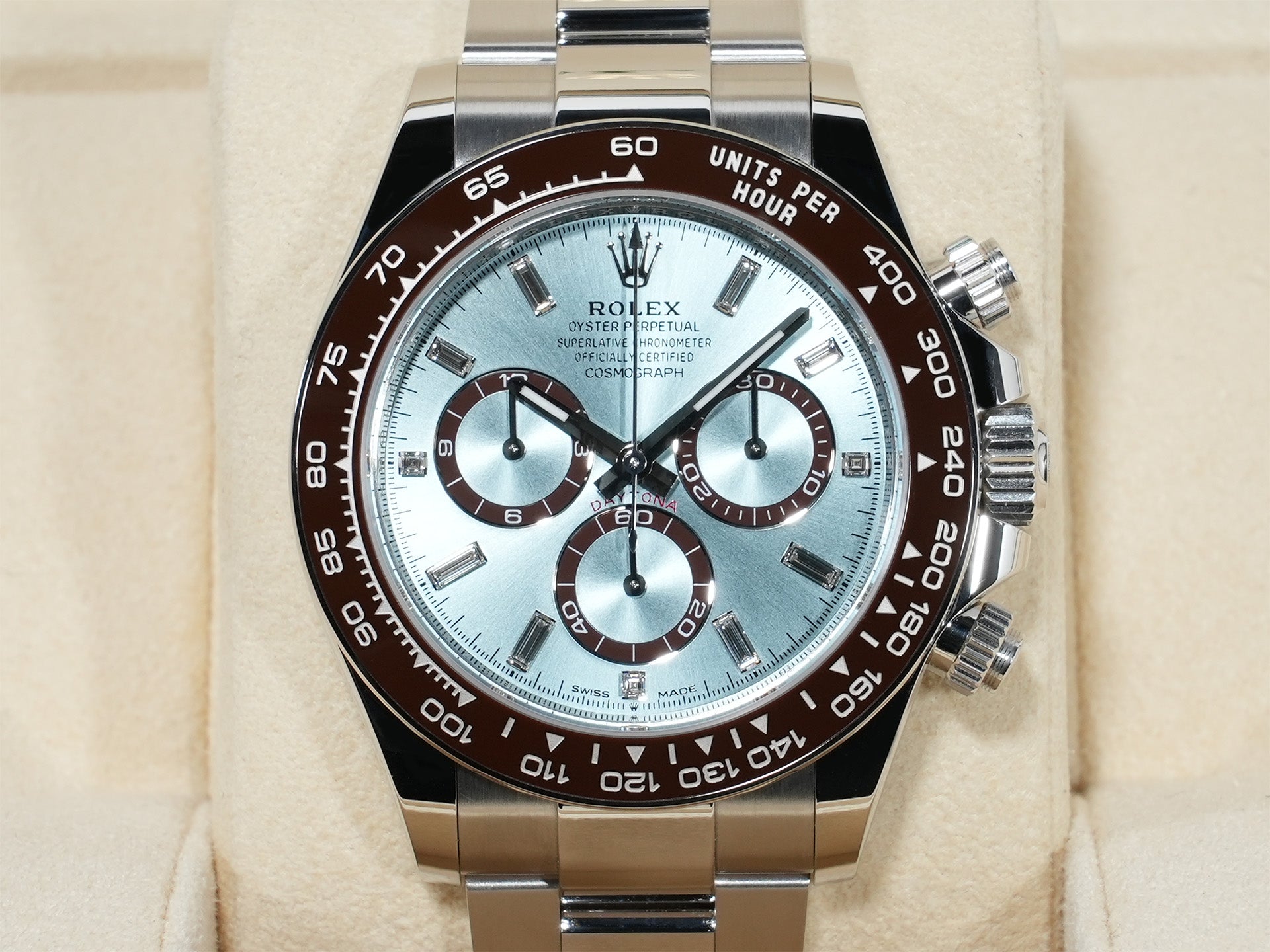 ロレックス デイトナ Ref.126506A プラチナ アイスブルーx11Pダイヤ文字盤 未使用 zmkh5wp2