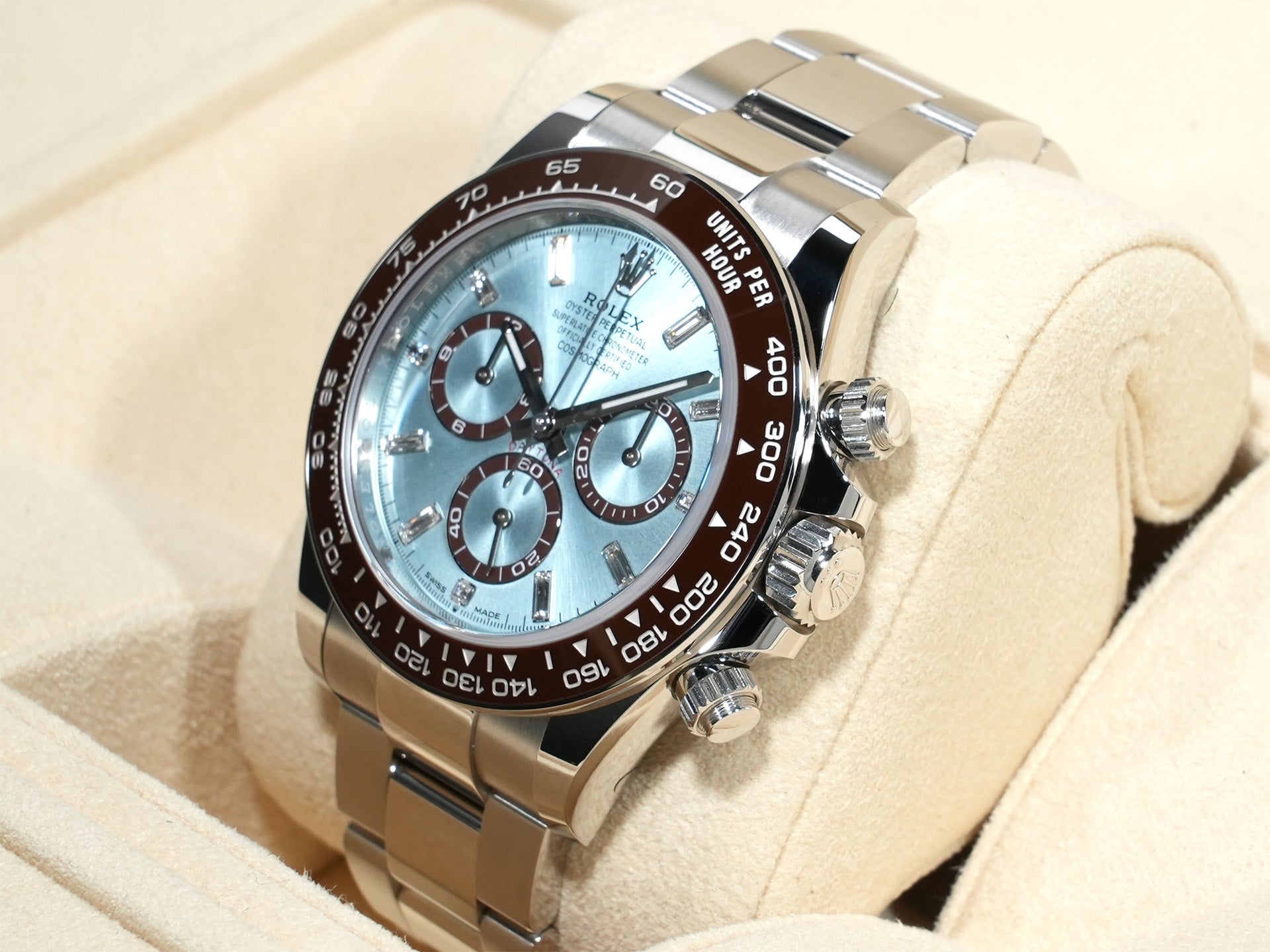 ロレックス デイトナ Ref.126506A プラチナ アイスブルーx11Pダイヤ文字盤 未使用 zmkh5wp2
