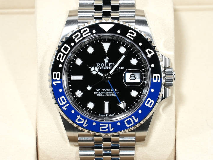 ロレックス GMTマスターII Ref.126710BLNR ステンレススチール ブラック文字盤 ジュビリーブレスレット 未使用 x5pmfqgo