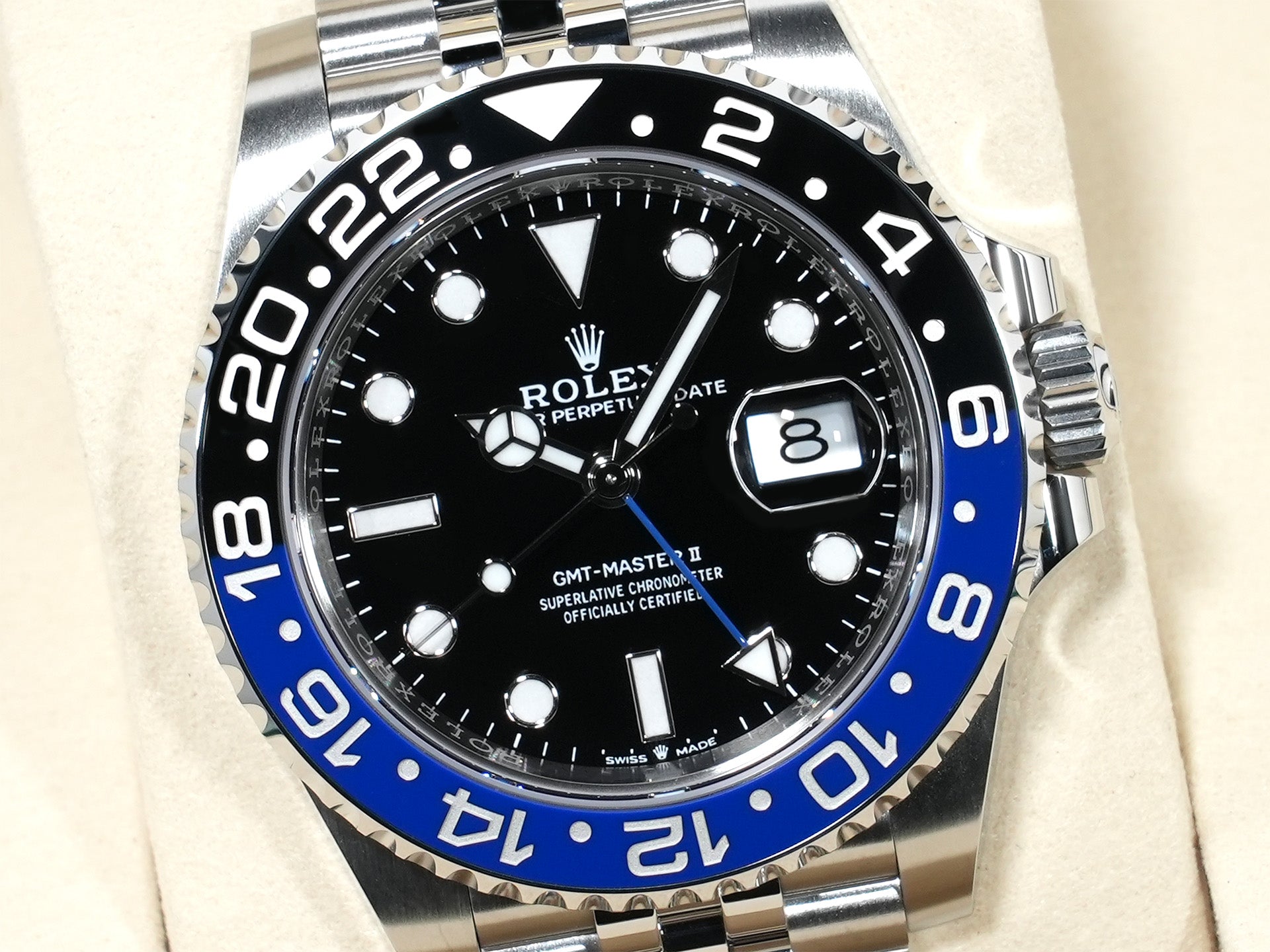 ロレックス GMTマスターII Ref.126710BLNR ステンレススチール ブラック文字盤 ジュビリーブレスレット 未使用 x5pmfqgo