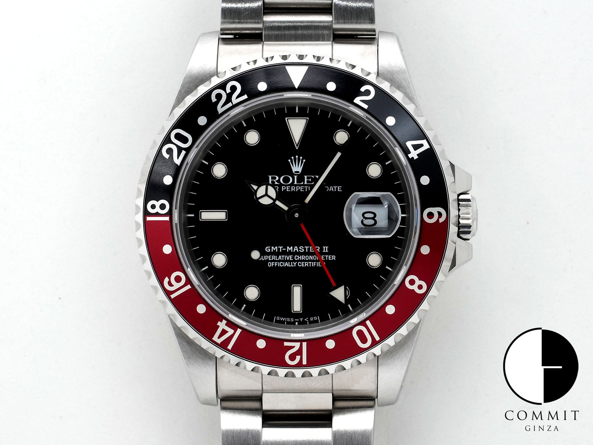 ロレックス GMTマスターII Ref.16710 ステンレススチール ブラック文字盤 オイスターブレスレット 美品 84nfi538