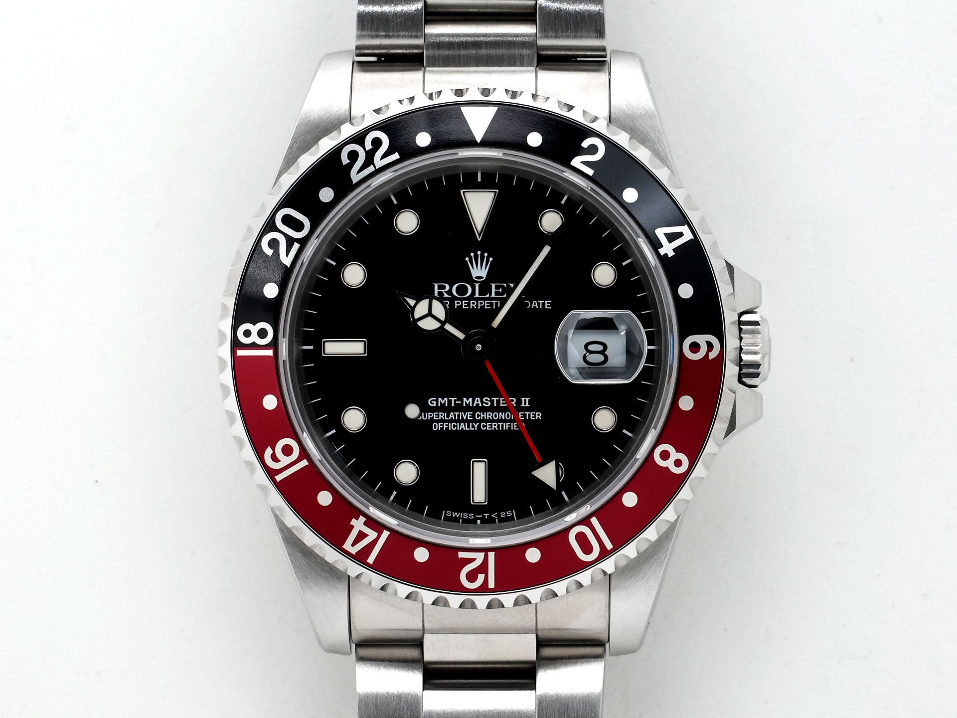 ロレックス GMTマスターII Ref.16710 ステンレススチール ブラック文字盤 オイスターブレスレット 美品 84nfi538