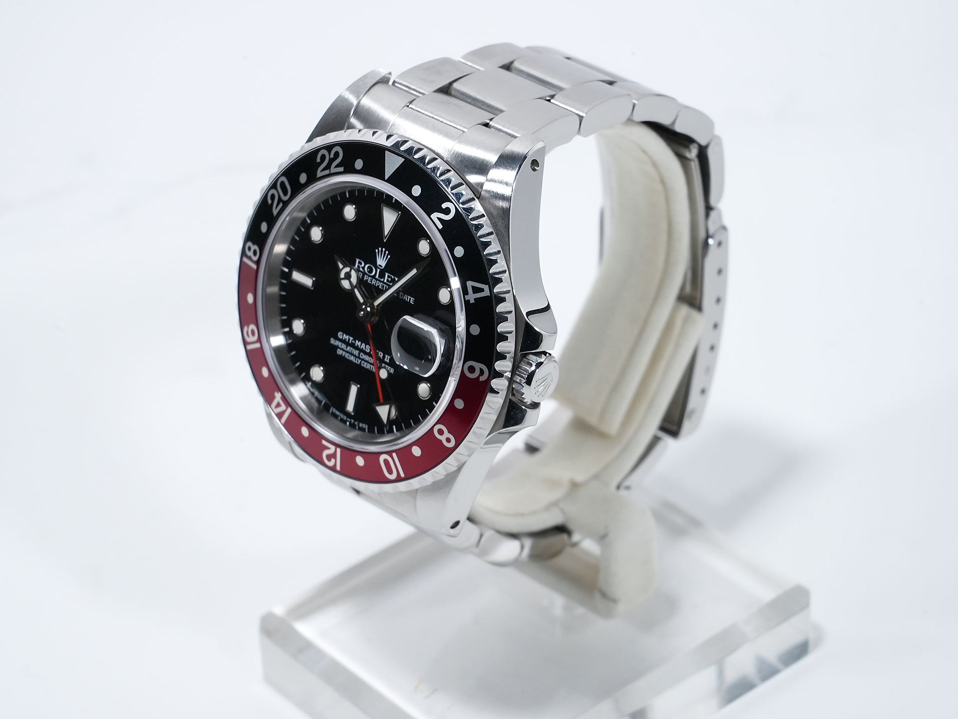 ロレックス GMTマスターII Ref.16710 ステンレススチール ブラック文字盤 オイスターブレスレット 美品 84nfi538