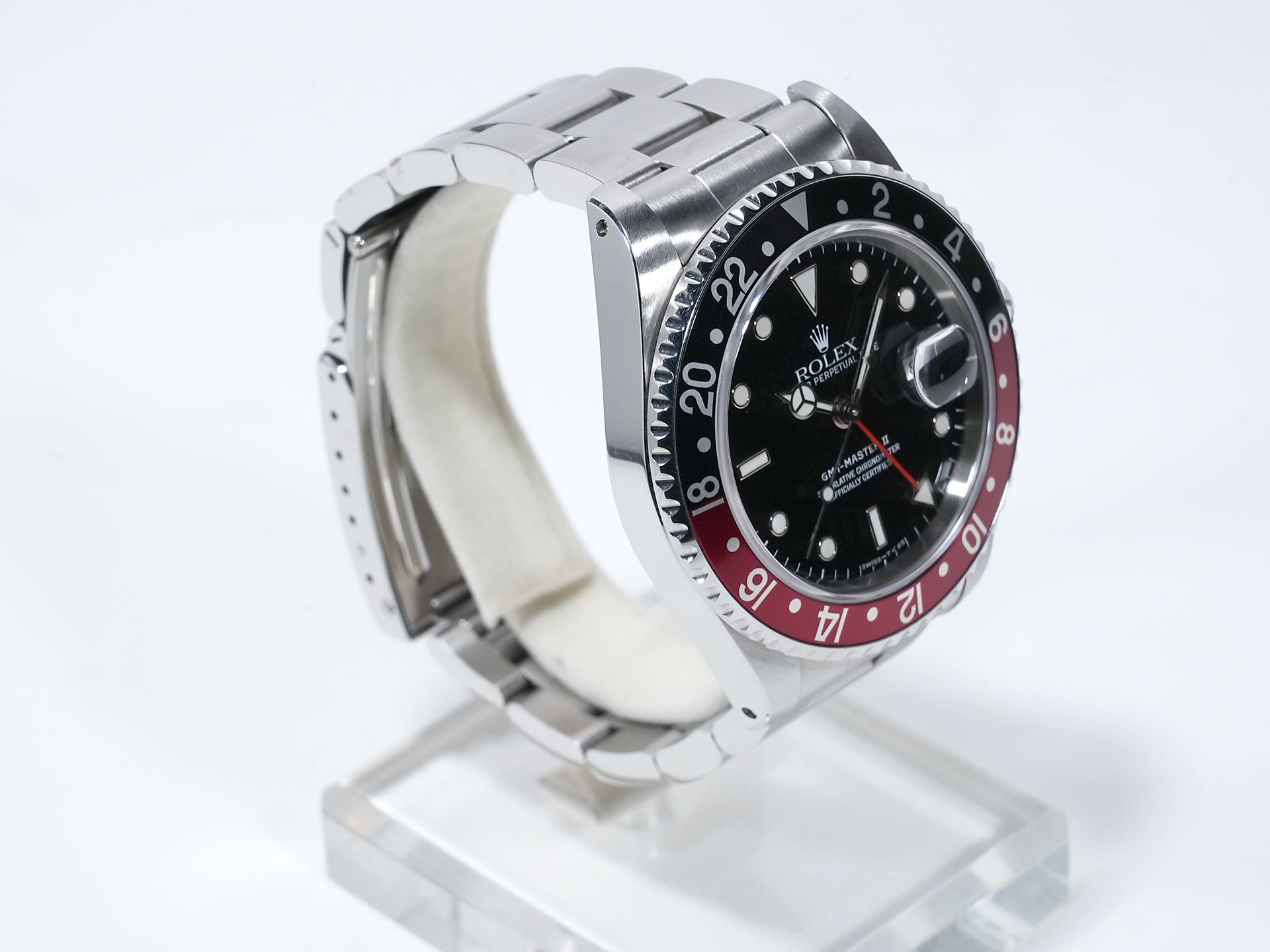 ロレックス GMTマスターII Ref.16710 ステンレススチール ブラック文字盤 オイスターブレスレット 美品 84nfi538
