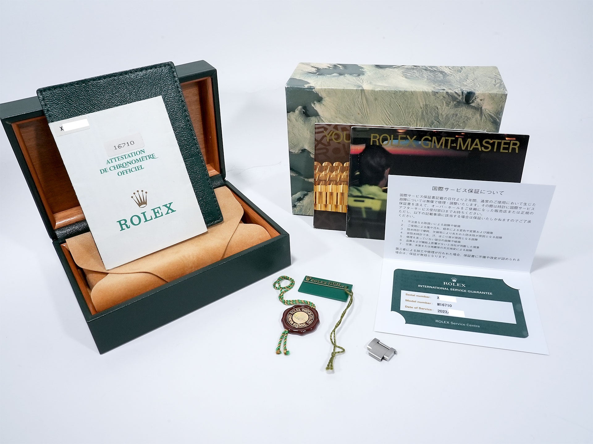 ロレックス GMTマスターII Ref.16710 ステンレススチール ブラック文字盤 オイスターブレスレット 美品 84nfi538