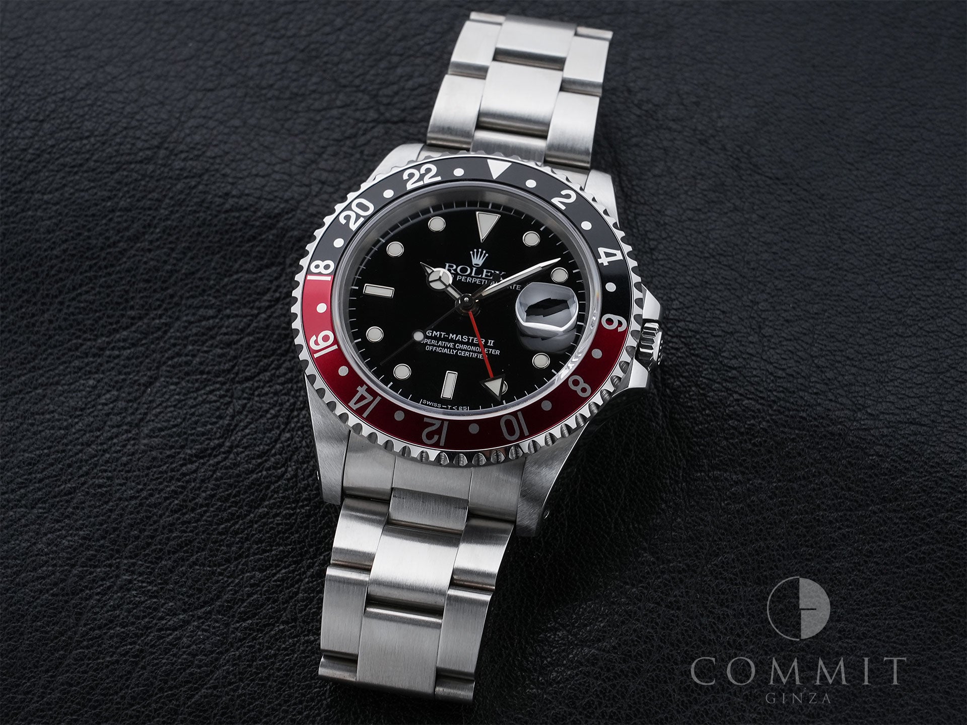 ロレックス GMTマスターII Ref.16710 ステンレススチール ブラック文字盤 オイスターブレスレット 美品 84nfi538