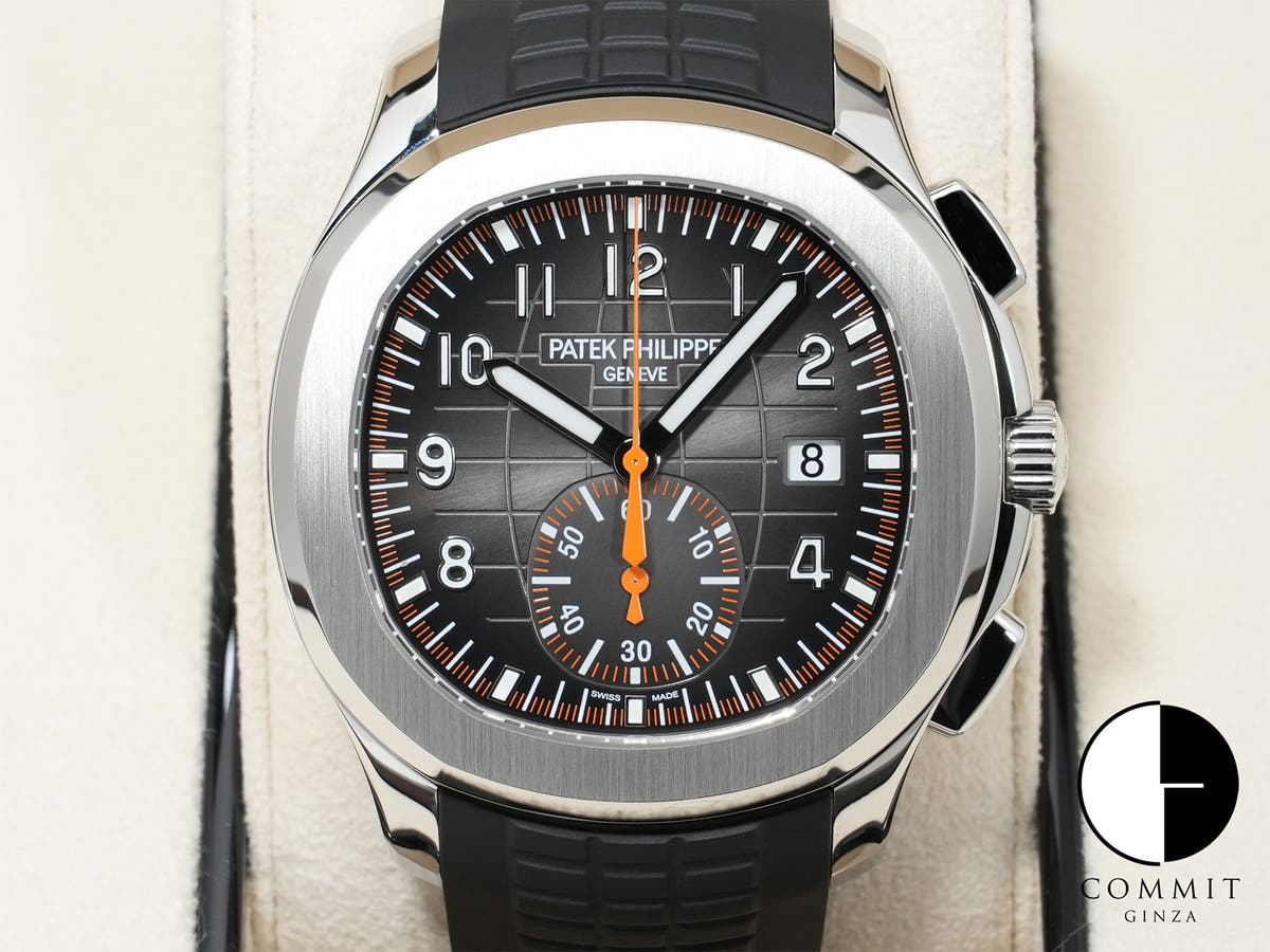 パテックフィリップ アクアノート クロノグラフ Ref.5968A-001 ステンレススチール ブラック文字盤 美中古 hxysfr8f