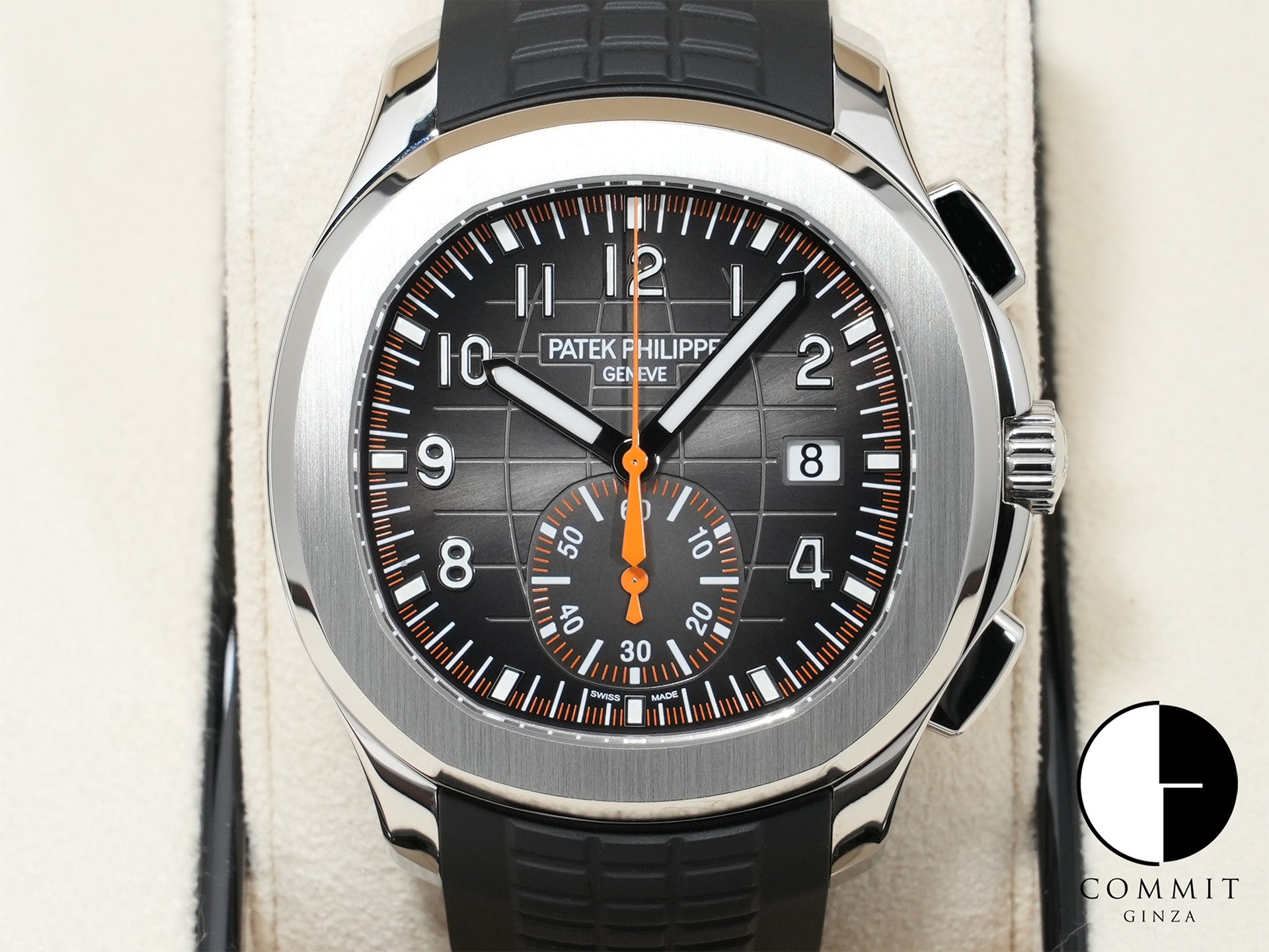 パテックフィリップ アクアノート クロノグラフ Ref.5968A-001 ステンレススチール ブラック文字盤 美中古 hxysfr8f