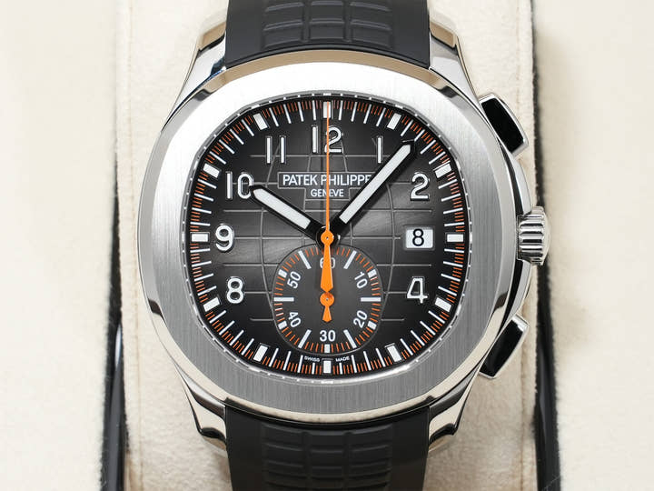 パテックフィリップ アクアノート クロノグラフ Ref.5968A-001 ステンレススチール ブラック文字盤 美中古 hxysfr8f