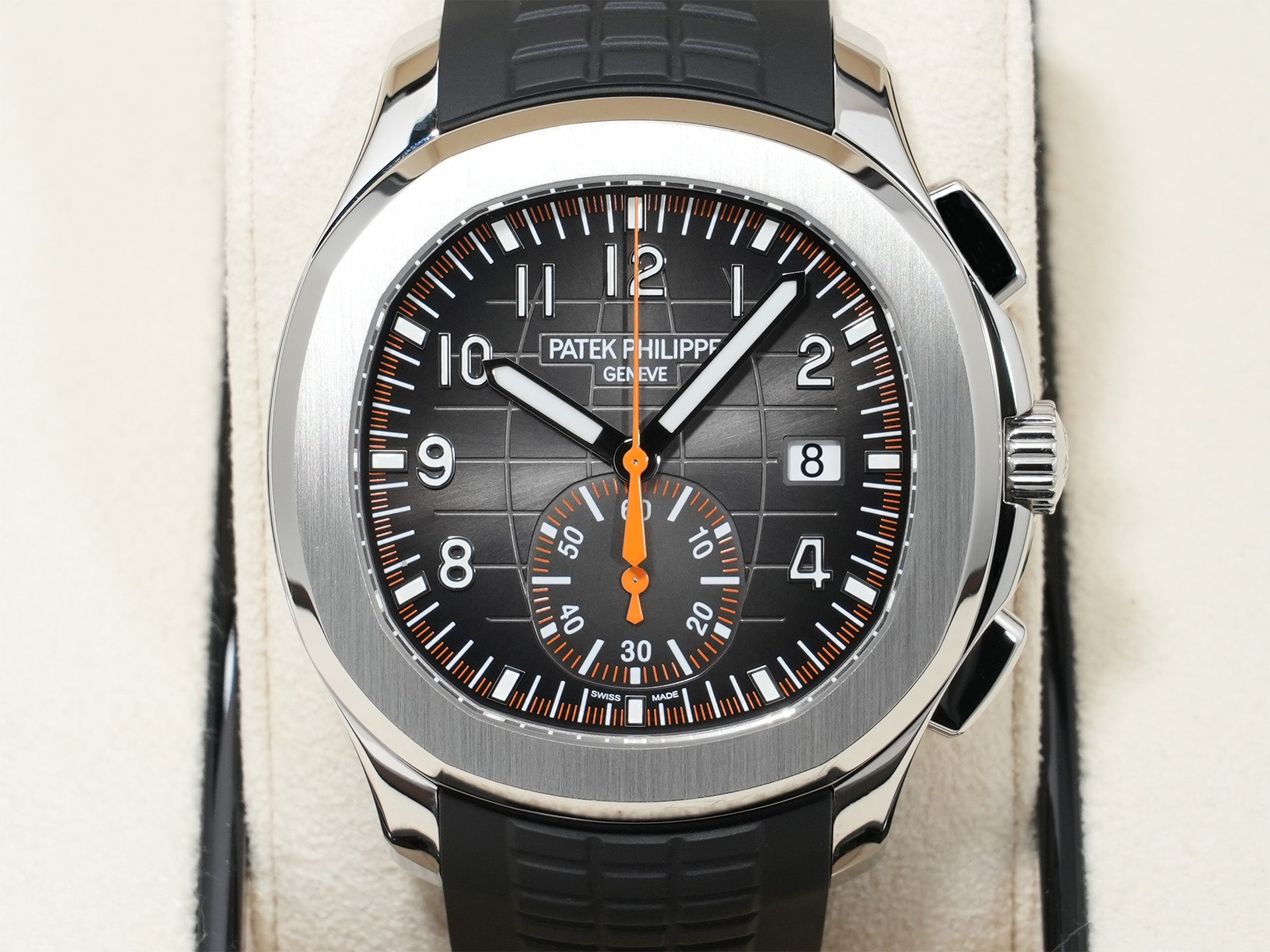 パテックフィリップ アクアノート クロノグラフ Ref.5968A-001 ステンレススチール ブラック文字盤 美中古 hxysfr8f