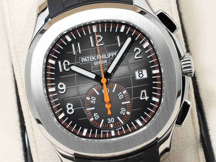 パテックフィリップ アクアノート クロノグラフ Ref.5968A-001 ステンレススチール ブラック文字盤 美中古 hxysfr8f