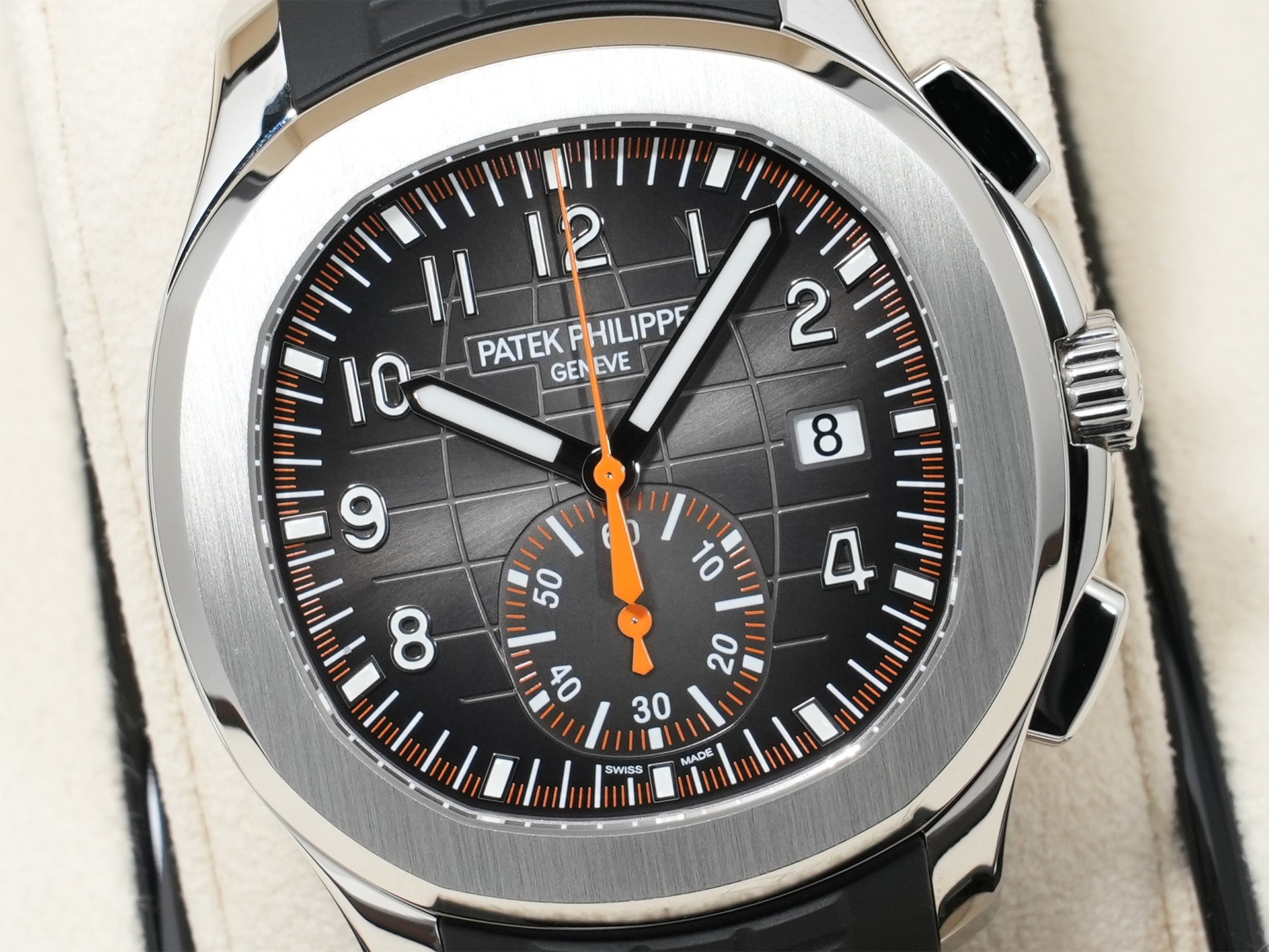 パテックフィリップ アクアノート クロノグラフ Ref.5968A-001 ステンレススチール ブラック文字盤 美中古 hxysfr8f