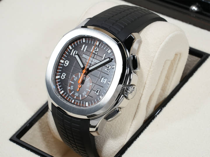 パテックフィリップ アクアノート クロノグラフ Ref.5968A-001 ステンレススチール ブラック文字盤 美中古 hxysfr8f