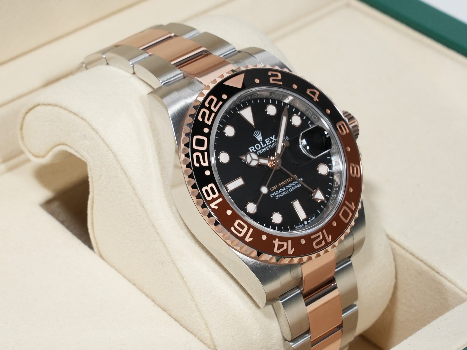 ロレックス GMTマスターII Ref.126711CHNR ステンレススチール/エバーローズゴールド ブラック文字盤 オイスターブレスレット 美中古 6eaeb3jw