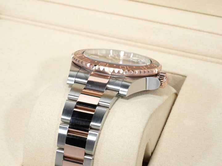 ロレックス GMTマスターII Ref.126711CHNR ステンレススチール/エバーローズゴールド ブラック文字盤 オイスターブレスレット 美中古 6eaeb3jw