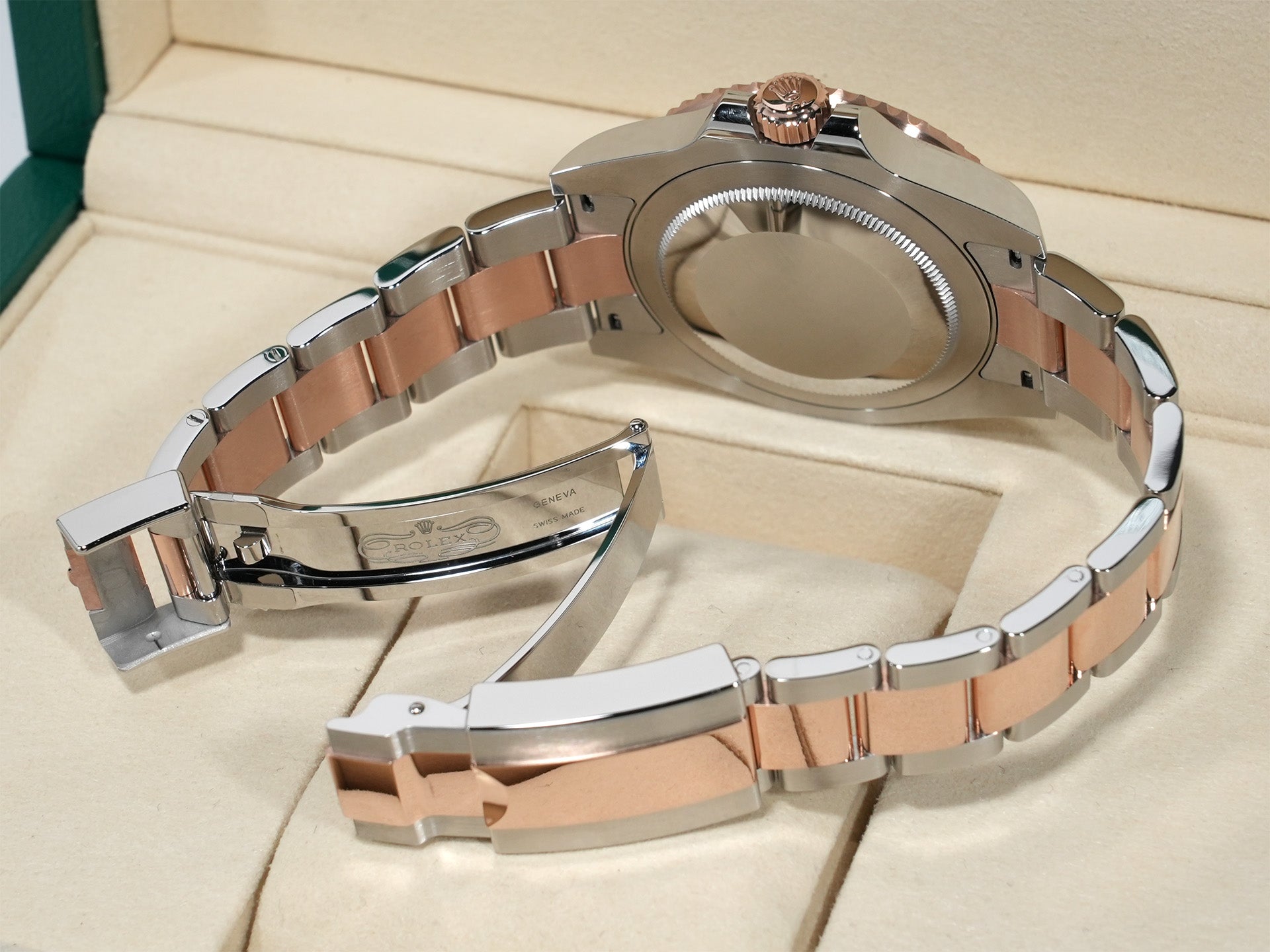 ロレックス GMTマスターII Ref.126711CHNR ステンレススチール/エバーローズゴールド ブラック文字盤 オイスターブレスレット 美中古 6eaeb3jw