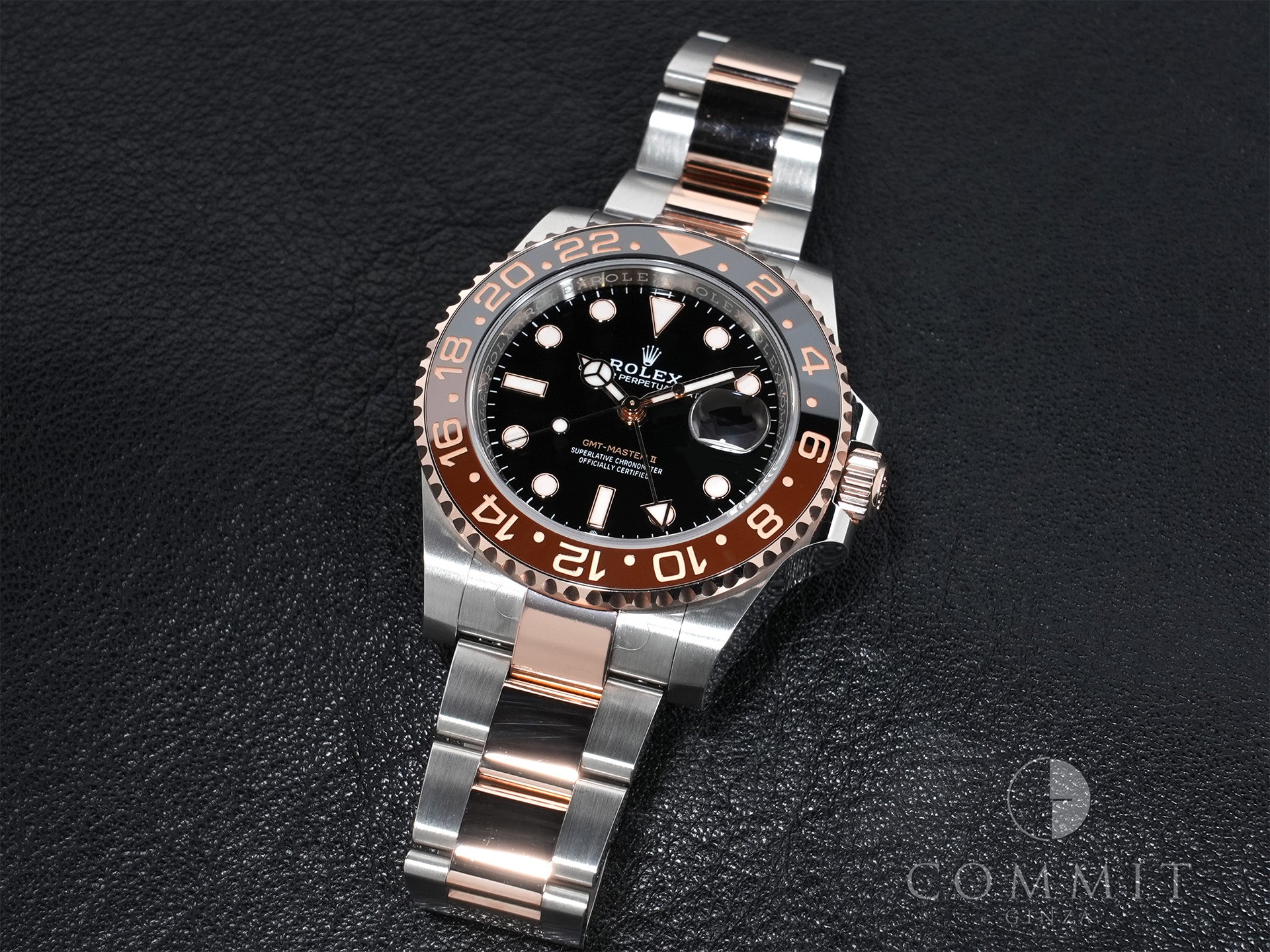 ロレックス GMTマスターII Ref.126711CHNR ステンレススチール/エバーローズゴールド ブラック文字盤 オイスターブレスレット 美中古 6eaeb3jw