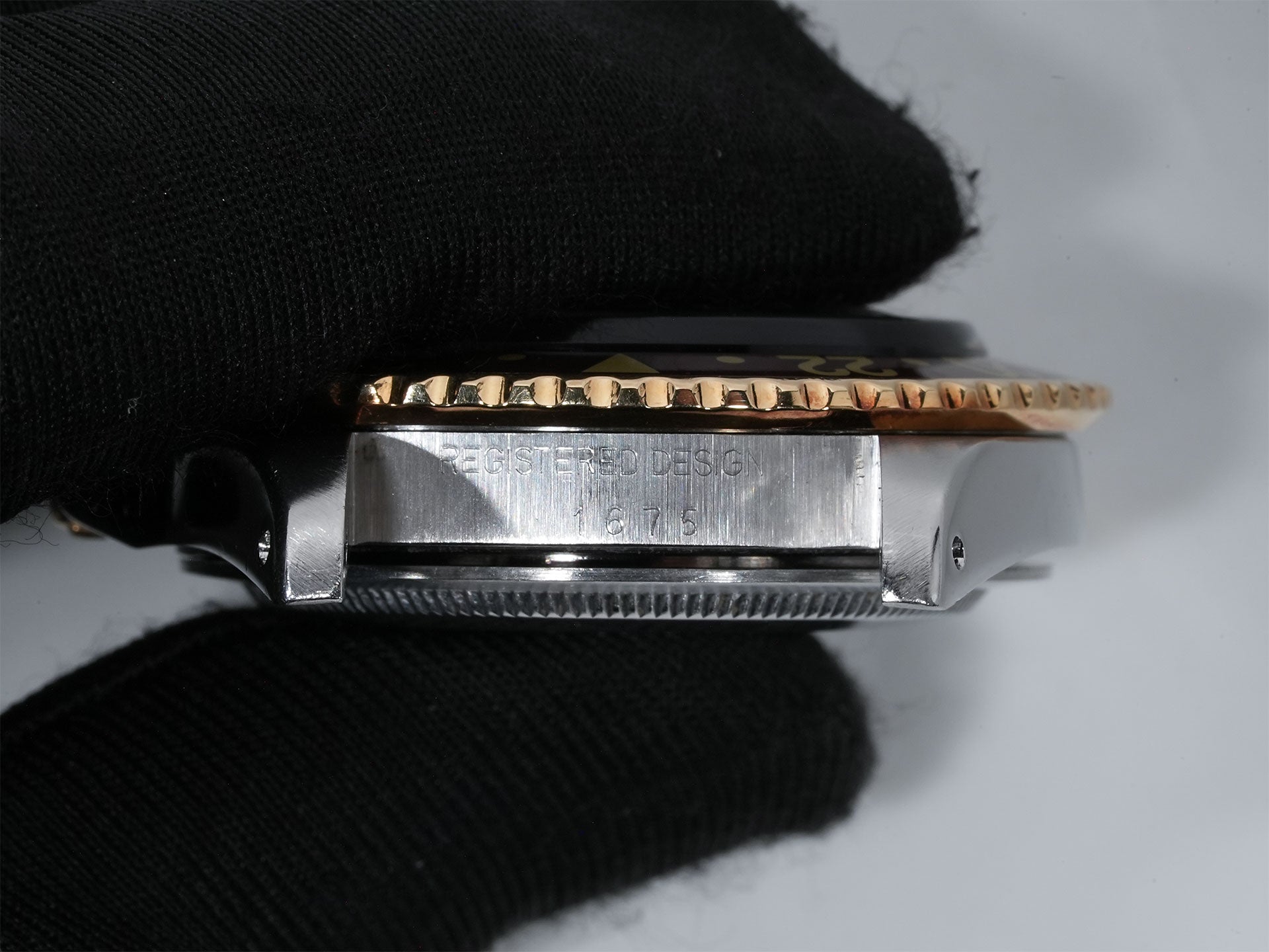 ロレックス GMTマスター Ref.1675/3 ステンレススチール/イエローゴールド ブラウン文字盤 オイスターブレスレット 中古 dtwmxxx3