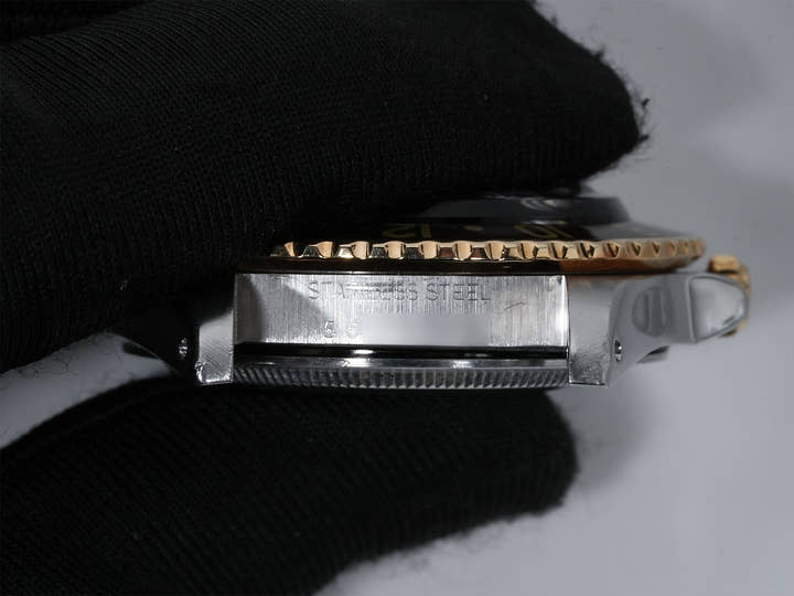 ロレックス GMTマスター Ref.1675/3 ステンレススチール/イエローゴールド ブラウン文字盤 オイスターブレスレット 中古 dtwmxxx3