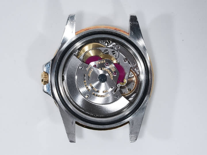 ロレックス GMTマスター Ref.1675/3 ステンレススチール/イエローゴールド ブラウン文字盤 オイスターブレスレット 中古 dtwmxxx3