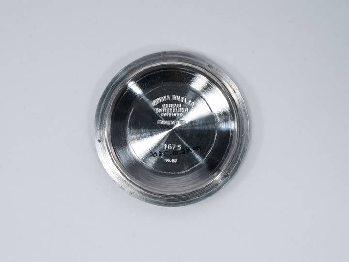 ロレックス GMTマスター Ref.1675/3 ステンレススチール/イエローゴールド ブラウン文字盤 オイスターブレスレット 中古 dtwmxxx3