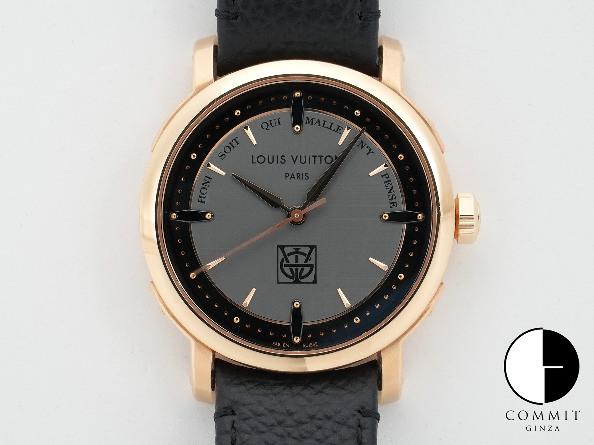 Louis Vuitton Escale Ref. W3PG31 Pink Gold Gray Dial Pre-owned ohfwwyso