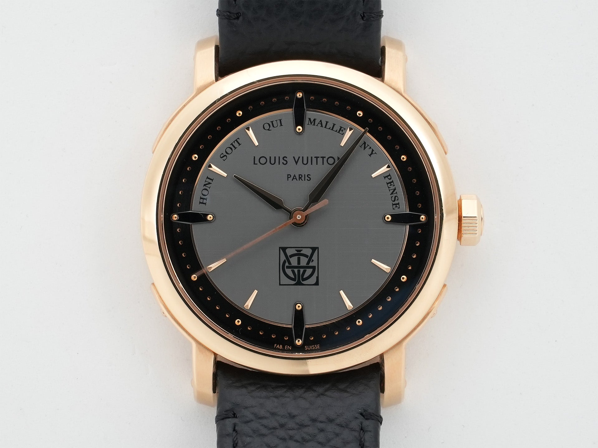 Louis Vuitton Escale Ref. W3PG31 Pink Gold Gray Dial Pre-owned ohfwwyso