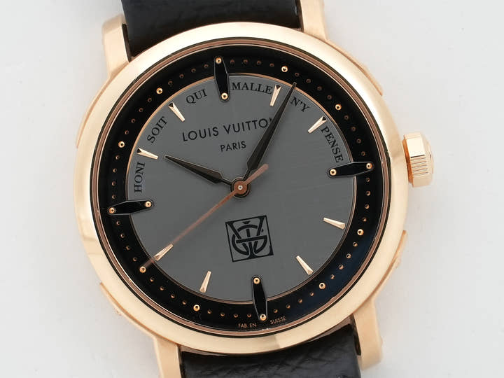 Louis Vuitton Escale Ref. W3PG31 Pink Gold Gray Dial Pre-owned ohfwwyso