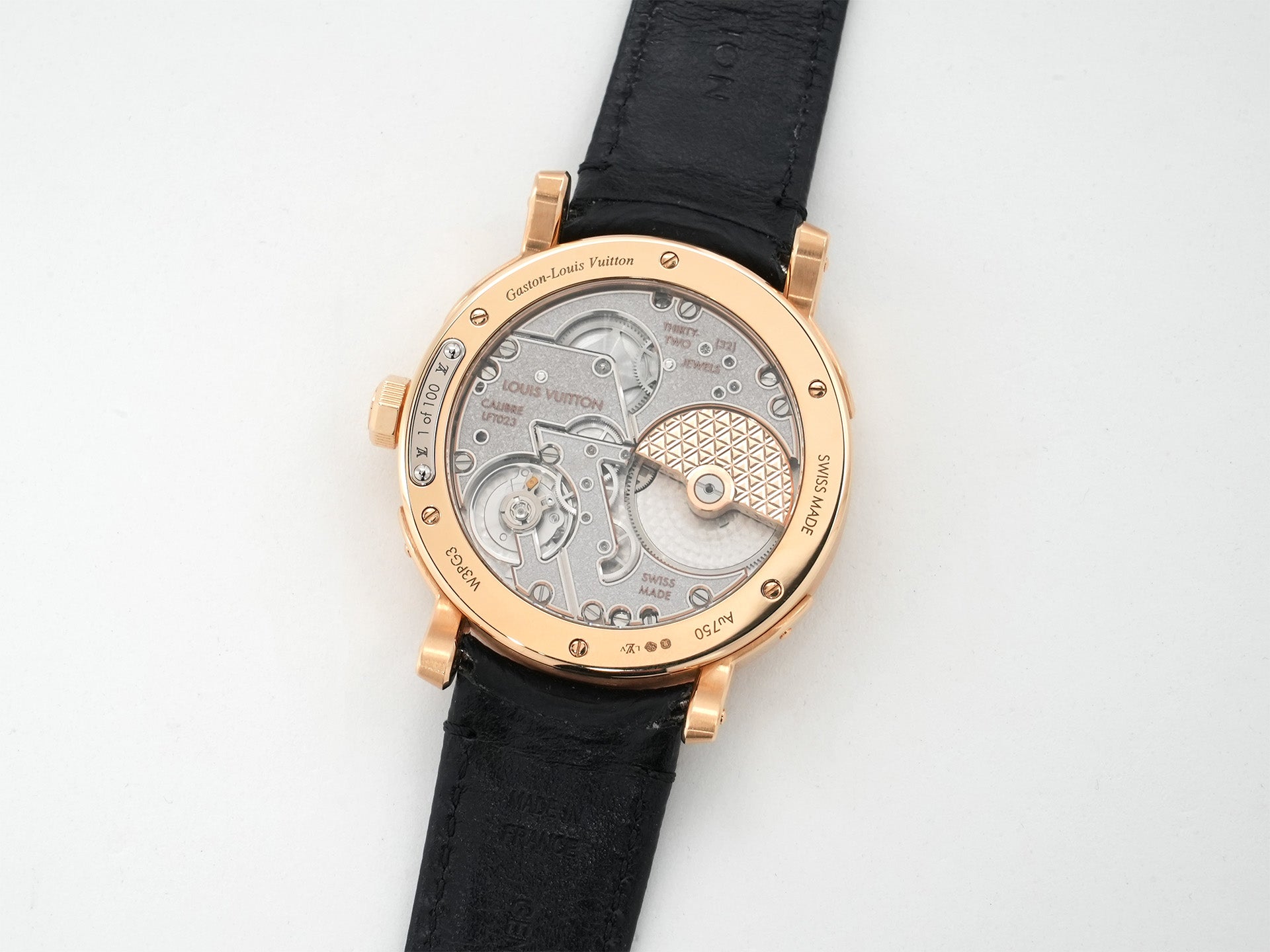 Louis Vuitton Escale Ref. W3PG31 Pink Gold Gray Dial Pre-owned ohfwwyso