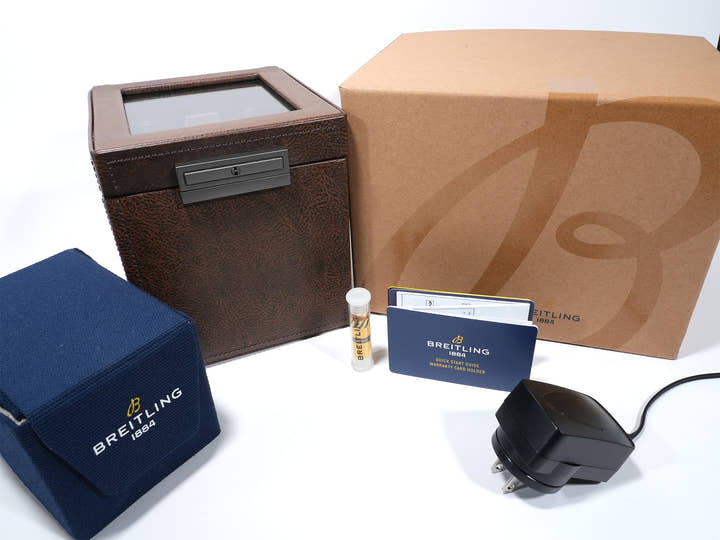 Breitling Navitimer B19 Chronograph 43 Perpetual Calendar Ref. PB1920251C1P1 Stainless Steel/Platinum Ice Blue Dial Pre-owned p3dx48hb