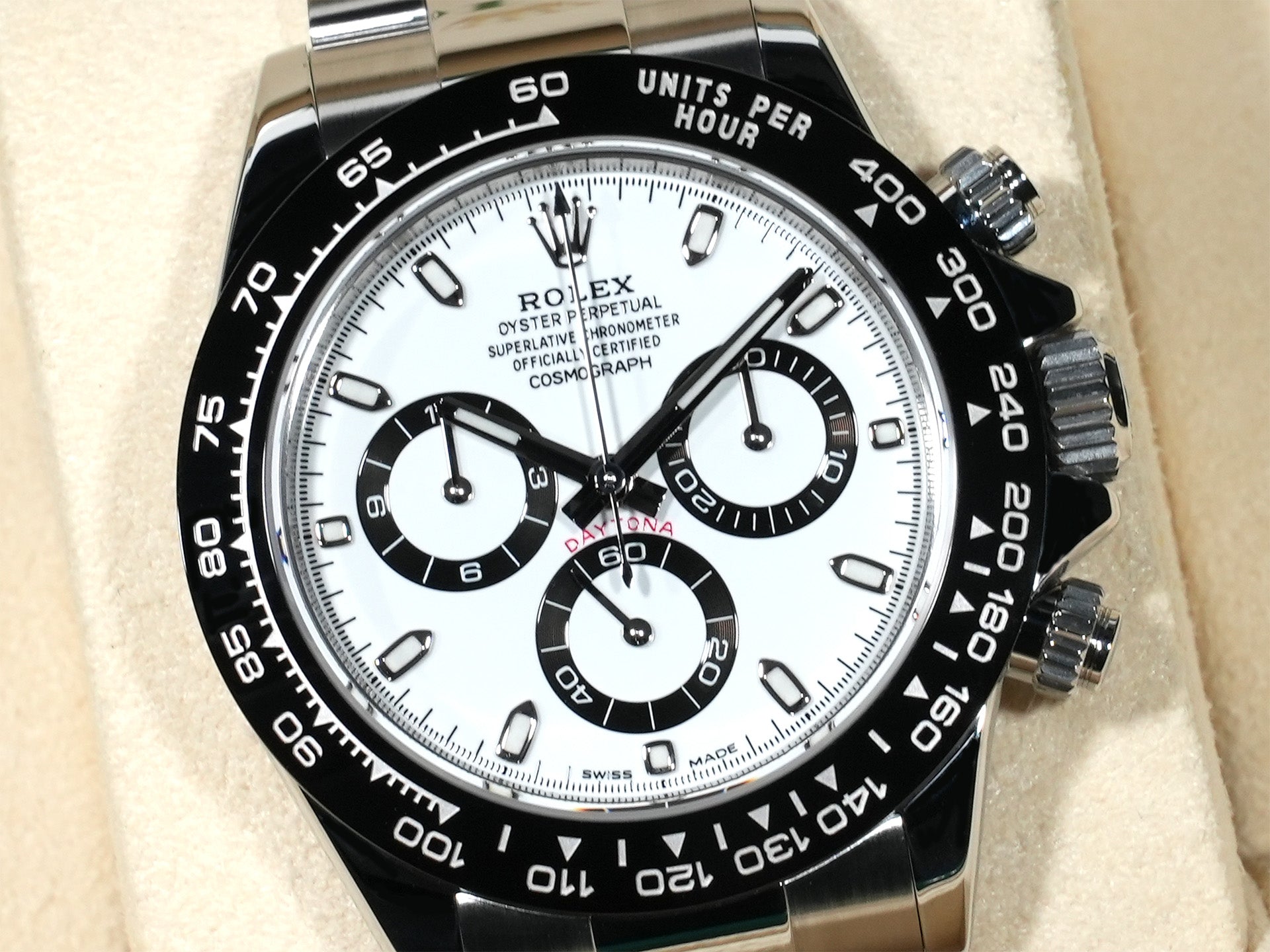 Rolex Daytona Ref. 116500LN Stainless Steel White Dial Excellent Condition hwe565br