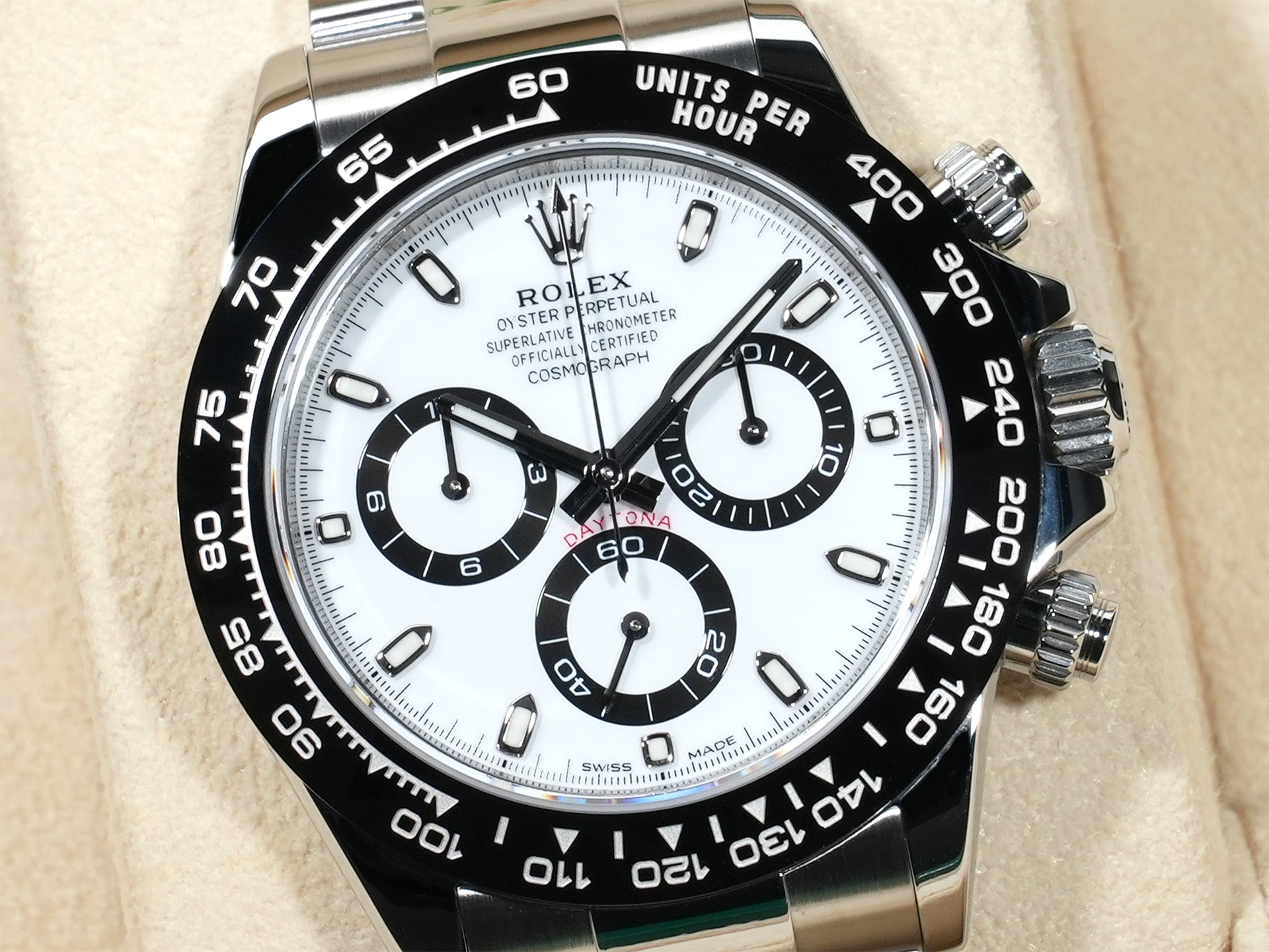 Rolex Daytona Ref. 116500LN Stainless Steel White Dial Excellent Condition 8o4k2424