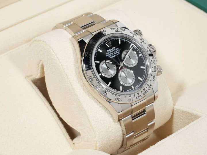 Rolex Daytona Ref. 126509 White Gold with Bright Black and Steel Dial, Excellent Condition 9ao38rup