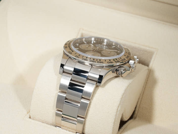 Rolex Daytona Ref. 126509 White Gold with Bright Black and Steel Dial, Excellent Condition 9ao38rup