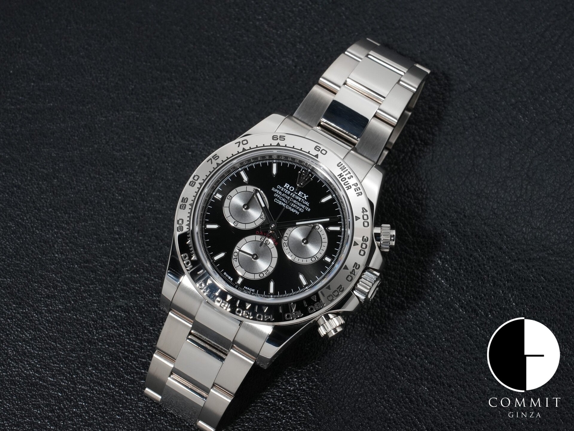 Rolex Daytona Ref. 126509 White Gold with Bright Black and Steel Dial, Excellent Condition 9ao38rup