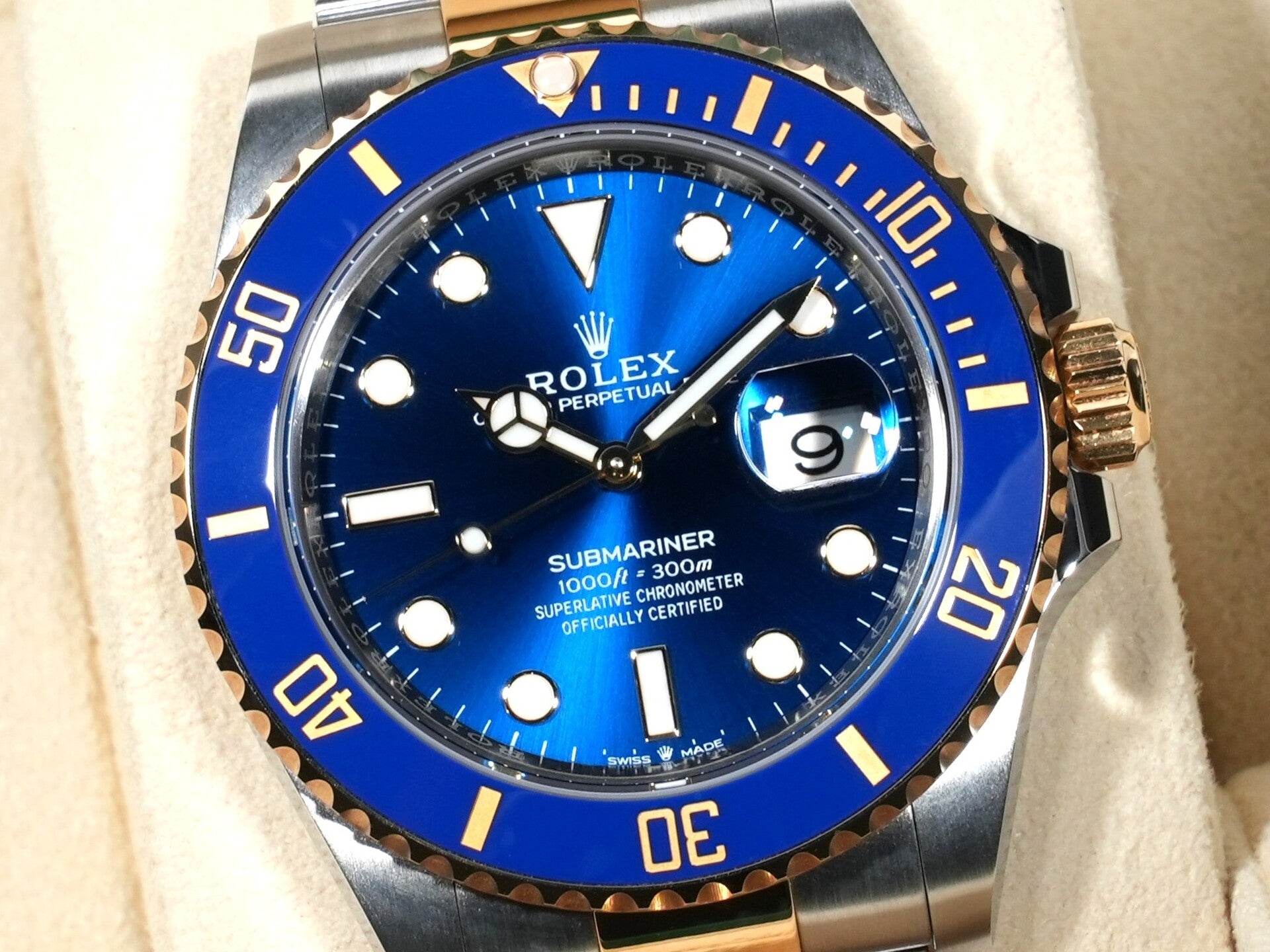 Rolex Submariner Date Ref. 126613LB Stainless Steel/Yellow Gold Blue Dial Excellent Condition (q7rgrd2w)