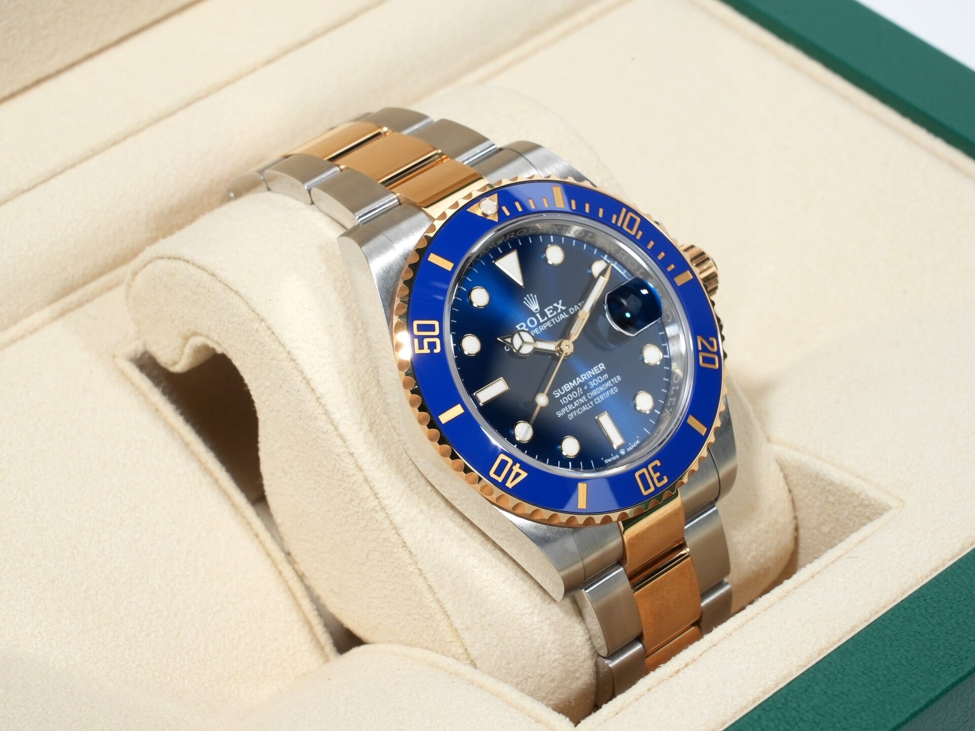 Rolex Submariner Date Ref. 126613LB Stainless Steel/Yellow Gold Blue Dial Excellent Condition (q7rgrd2w)