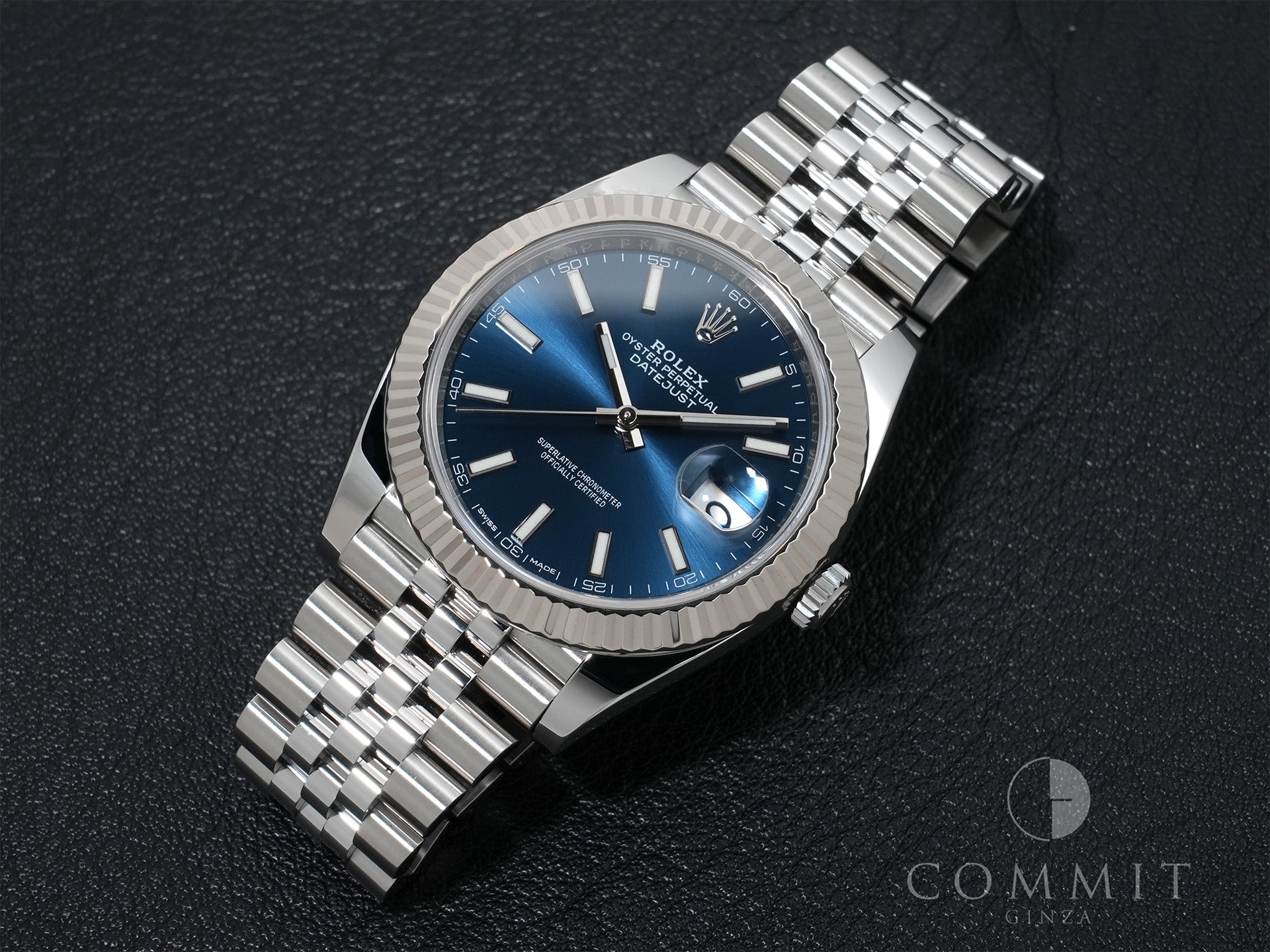 Rolex Datejust 41 Ref. 126334 Stainless Steel/White Gold Bright Blue Dial Jubilee Bracelet Excellent Condition 5w3r3dpe